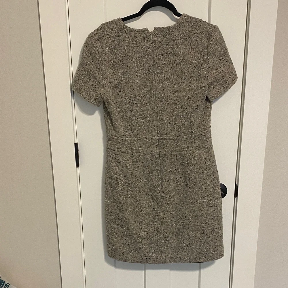 Tory Burch Gray Tweed Mini Dress